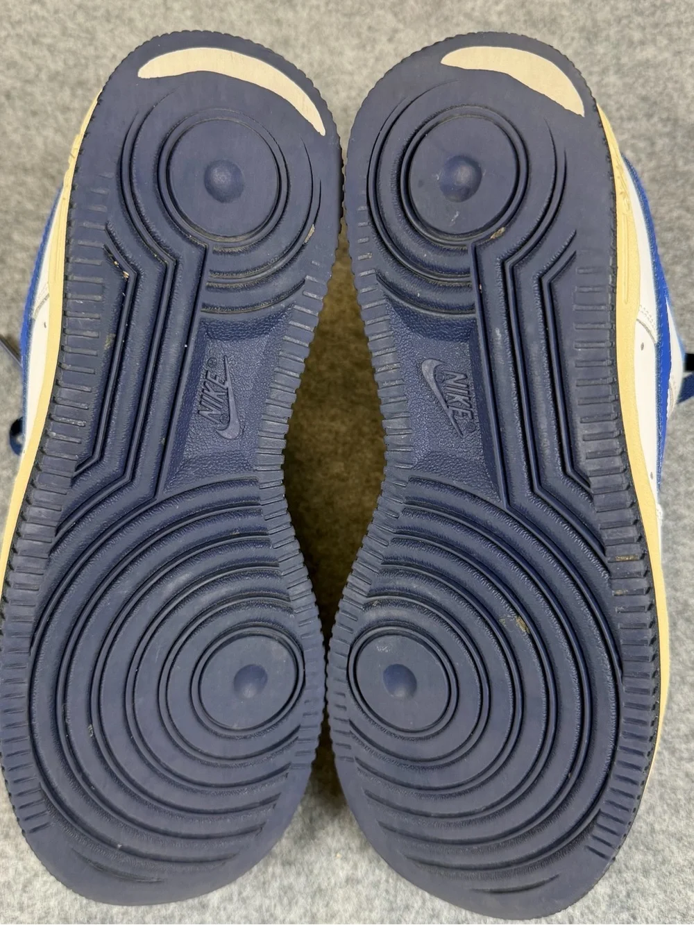 Nike Air Force 1 Low Custom White Royal Blue Sneakers Shoes 6.5 Melisa READ